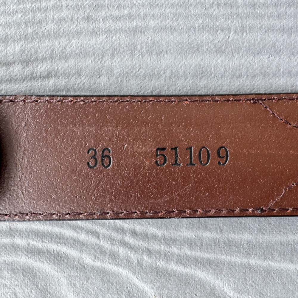 Stetson Silver Creek Classics Brown Leather Vintage  Cowboy Belt Size 36 - Picture 9 of 13